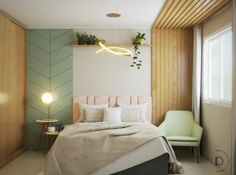 Projeto de quarto casal da Thalita Coimbra