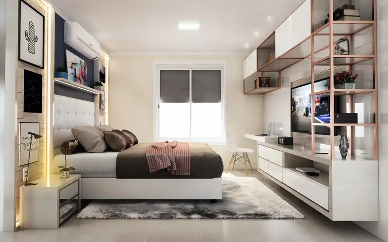 Projeto de quarto casal do Felipe Martins