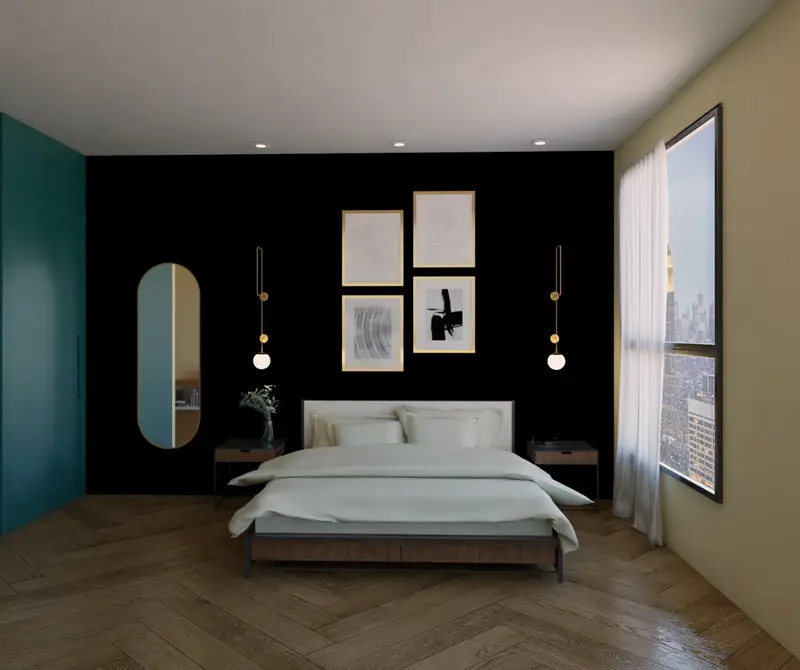 Projeto de quarto casal do Studio 1709