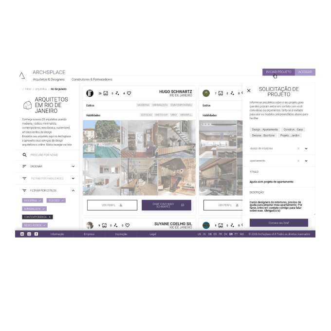 A tecnologia de palavras-chave da Archsplace