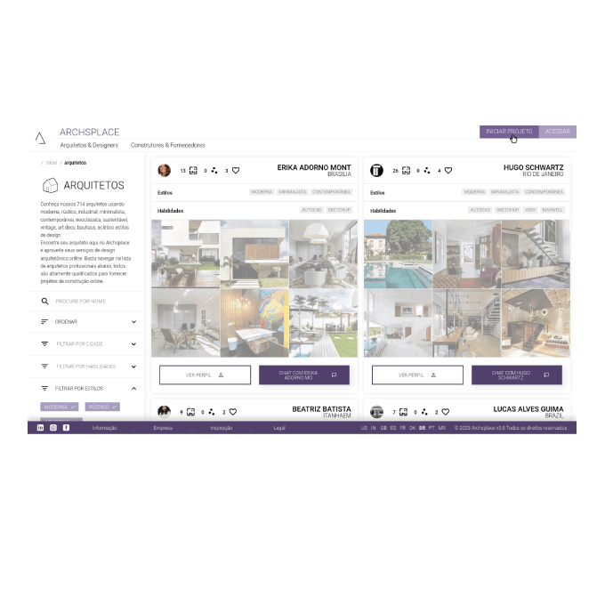 Briefing de arquitetura online na Archsplace