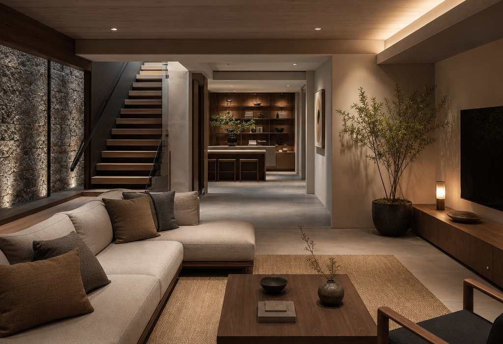 Basement Trends Shaping 2026: The Smart, Warm, and Livable Look Homeowners Want