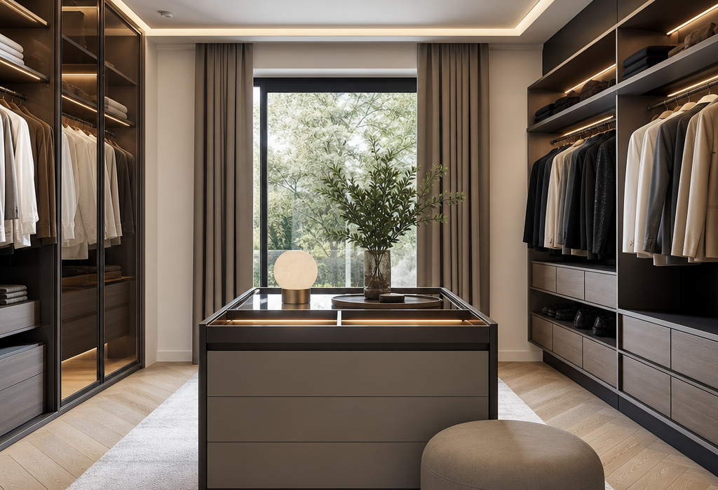 Dressing contemporain : les clés pour un espace chic, net et facile à vivre