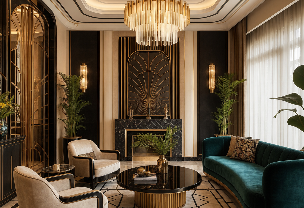Art Deco living room: how to bring glamour home without losing comfort