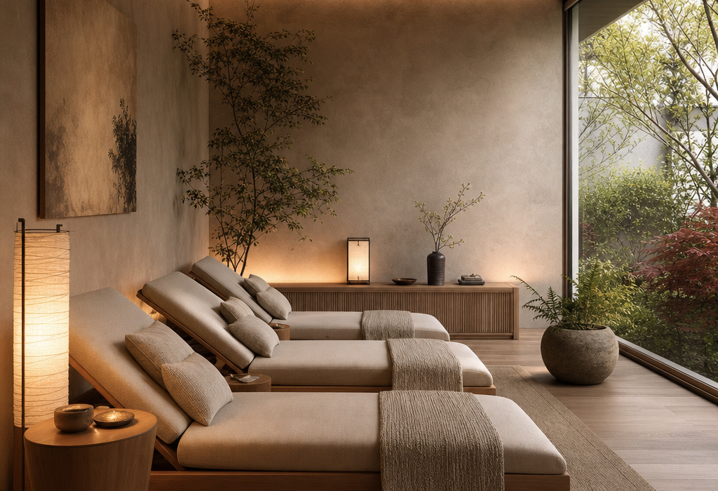 Salle de repos japandi : créer un cocon apaisant et sobre