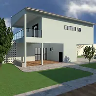 Casa assobradada com amplo jardim
