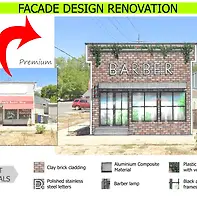 Barber shop Facade