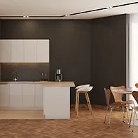 Minimalistic Pantry Area & Living Room