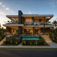 Residência Horizon | Casa Contemporânea com Pé-Direito Duplo e Integração Total
