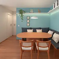 Projeto de Decoração de Interiores - Apart. 25m²