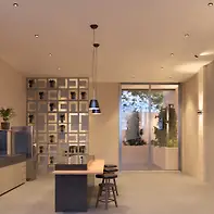 Área gourmet de um conjunto vila 