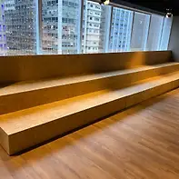 Arquibancada em OSB