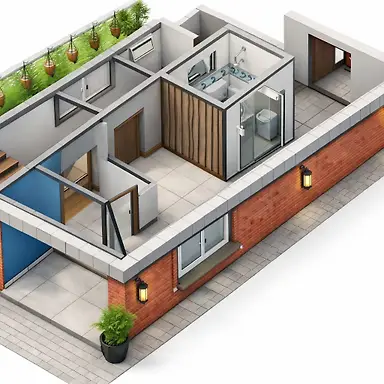 Casa Assimetrica -  Projeto conceitual
