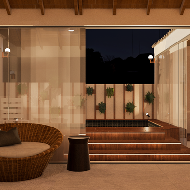 Projeto | Piscina noturna
