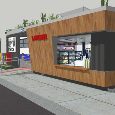 Ponto de ônibus container