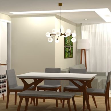Sala apartamento Roberta e Gustavo