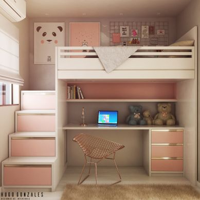 CAMA COM MESA DE ESTUDOS