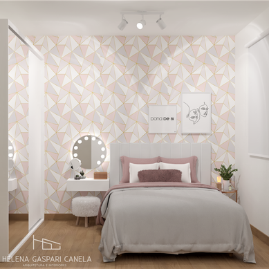 Quarto feminino delicado
