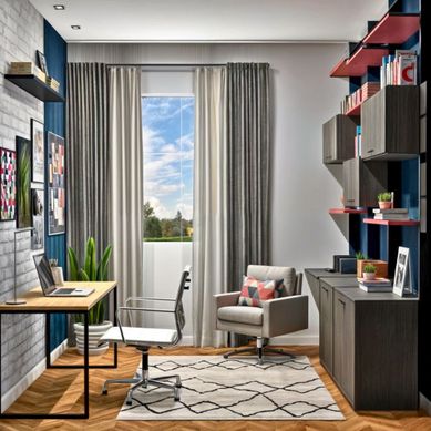 Home Office Moderno Industrial