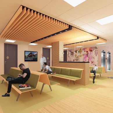 Aménagement d'un espace d'attente à Rillieux (69)