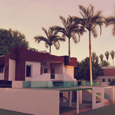 Residential house of 2 floors
