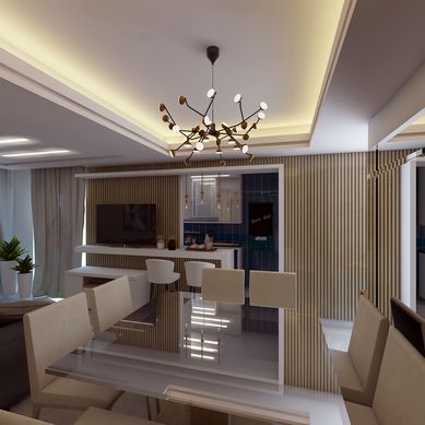 Sala de Estar e Jantar