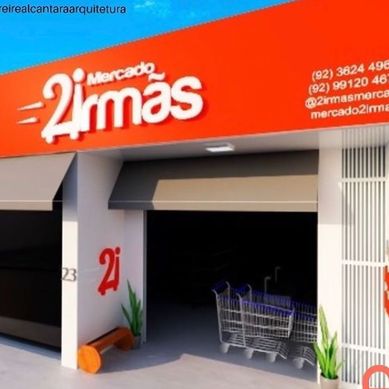 Fachada Comercial: Mercado 2 Irmãs