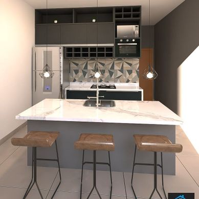 PROJETO 3D COZINHA