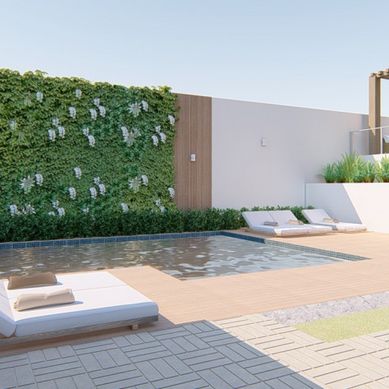 Área gourmet e piscina