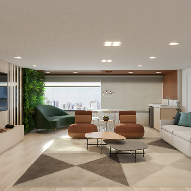 Reforma e interiores de apartamento em Pernambuco
