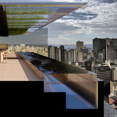 Terraço gourmet - Cobertura centro de São Paulo