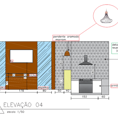 Elevação área gourmet