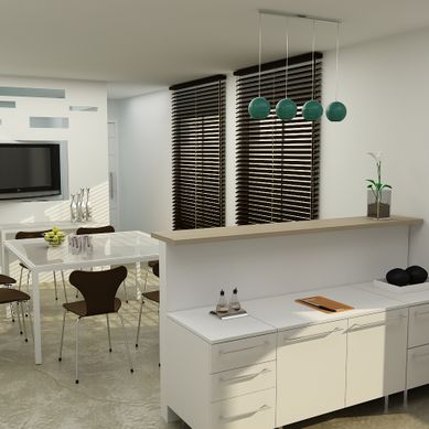 Espaço integrado - Cozinha e Sala
