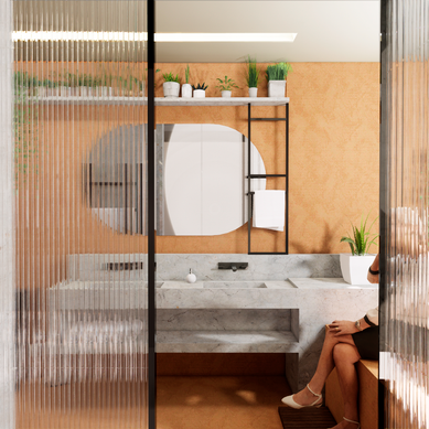 Projeto interiores - banheiro