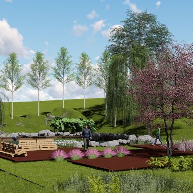 Projeto paisagístico de revitalização de açude