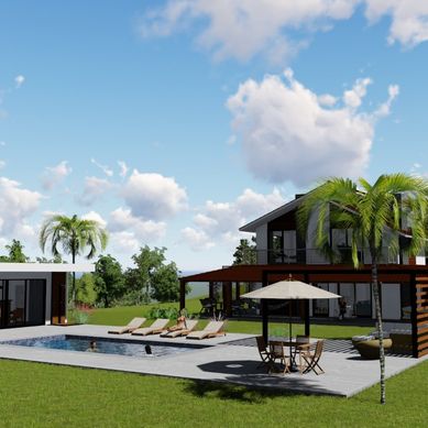 Projeto de quiosque em área rural
