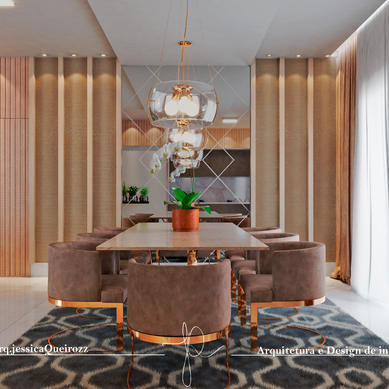 Sala de Jantar com toque moderno