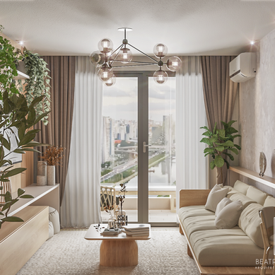 Projeto de Interiores de Apartamento no Litoral Sul de São Paulo.