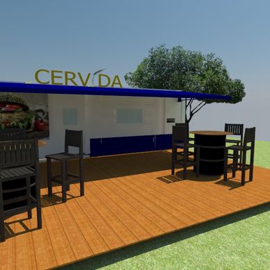 Construção de laboratório em container