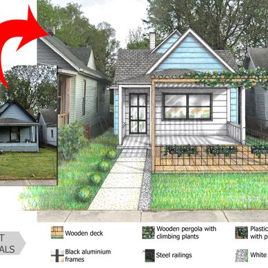 House facade renovation