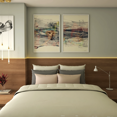 Projeto de Interiores Quarto Contemporâneo