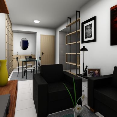 Projeto de interiores de residência multifamiliar