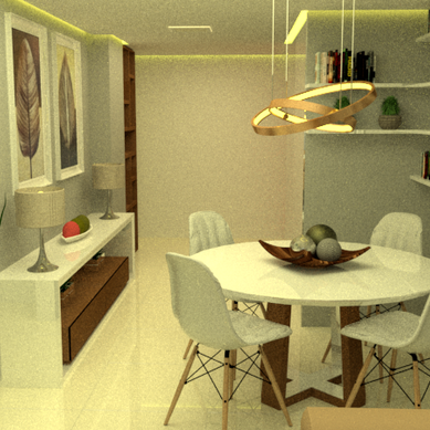 Residencial Sala de Estar/Jantar