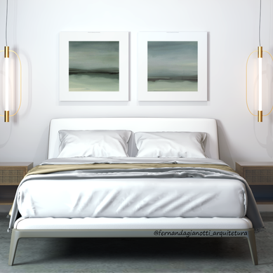 Imagem 3D - Quarto Minimalista