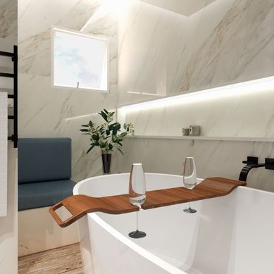 Banheiro do Apartamento Crema