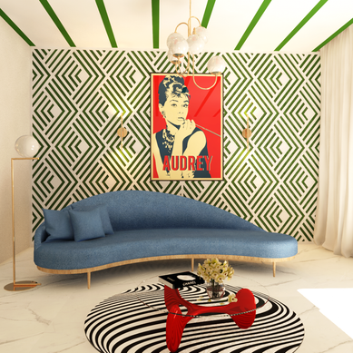 Sala em estilo Art Déco