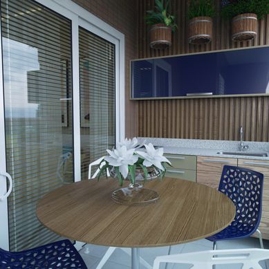 Proposta em 3D de Terraço Gourmet