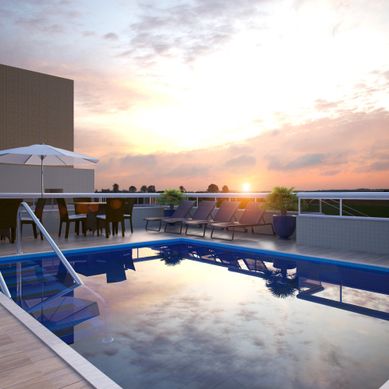 Execução de Imagem em 3D de Piscina em Edifício Residencial