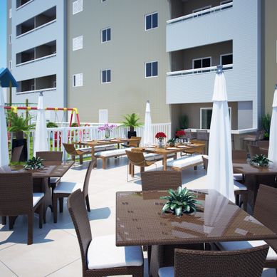 Projeto de Área Descoberta de Edifício Residencial