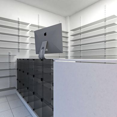 PROJETO DE INTERIORES COMERCIAL DE UMA FARMÁCIA